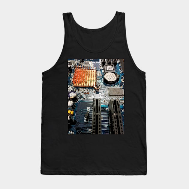 Computer Technology Tank Top by KeiKeiCreative